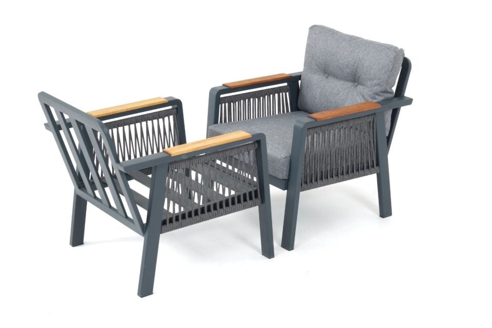 Ecolux ARTEMIS ROLEX 3-1-1-1 Alüminyum Bahçe Balkon Oturma Grubu