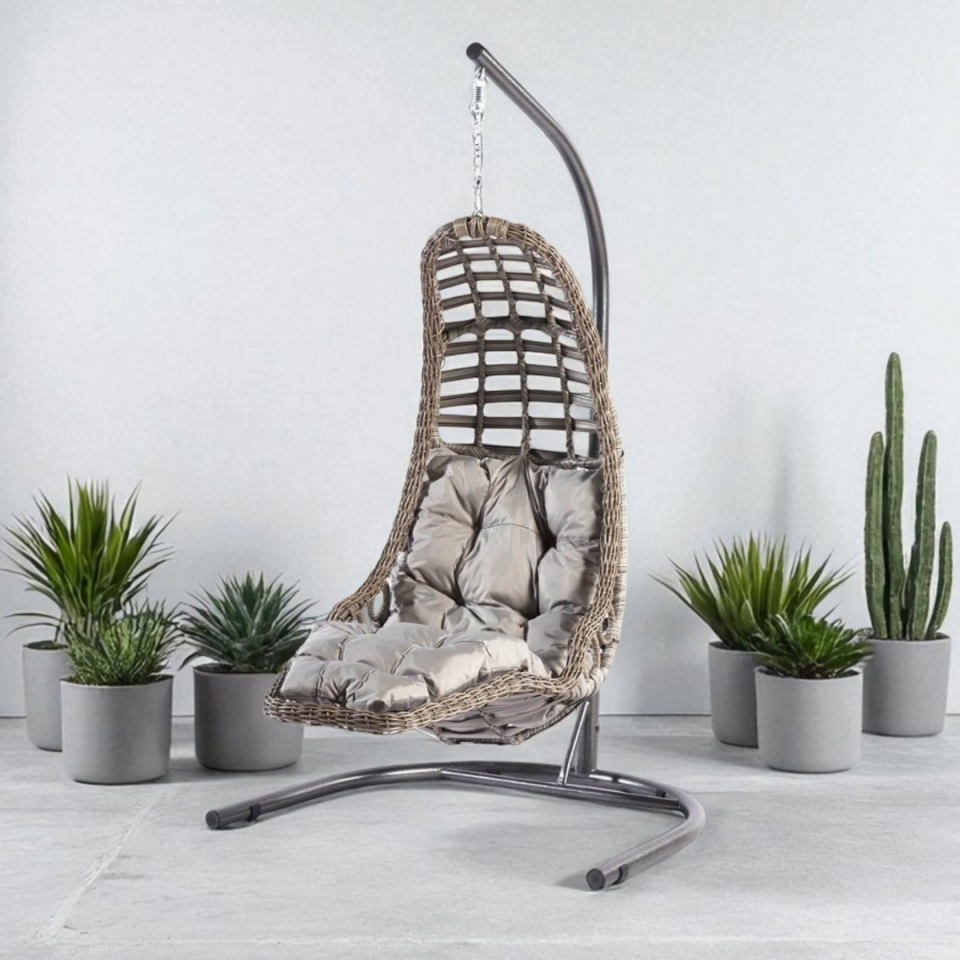 Ecolux Capri BODRUM Rattan Bahçe Balkon Salıncak