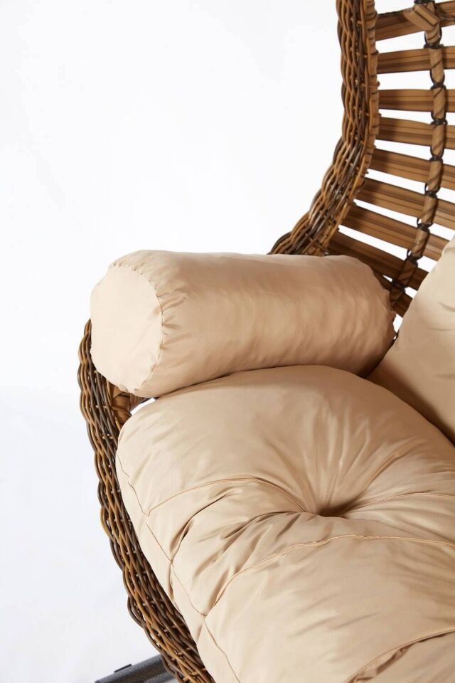 Ecolux Capri JUNDA Rattan 2 li Bahçe Balkon Salıncak