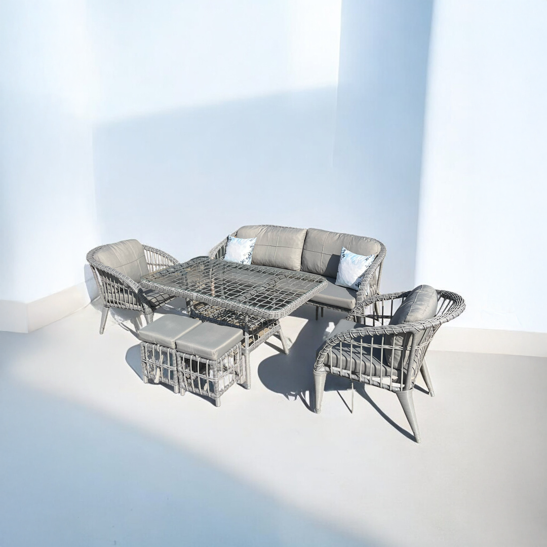 Ecolux PETRA 3-1-1 Bahçe Balkton Rattan Oturma Grubu