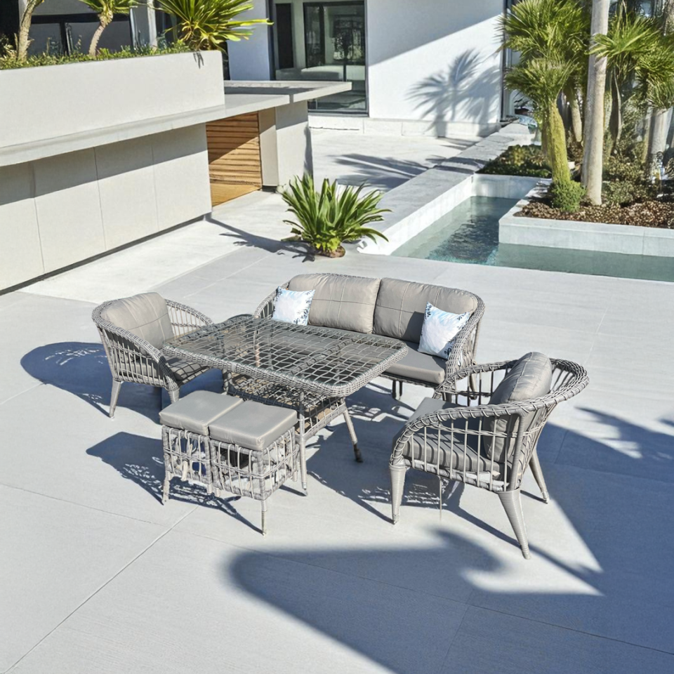 Ecolux PETRA 3-1-1 Bahçe Balkton Rattan Oturma Grubu