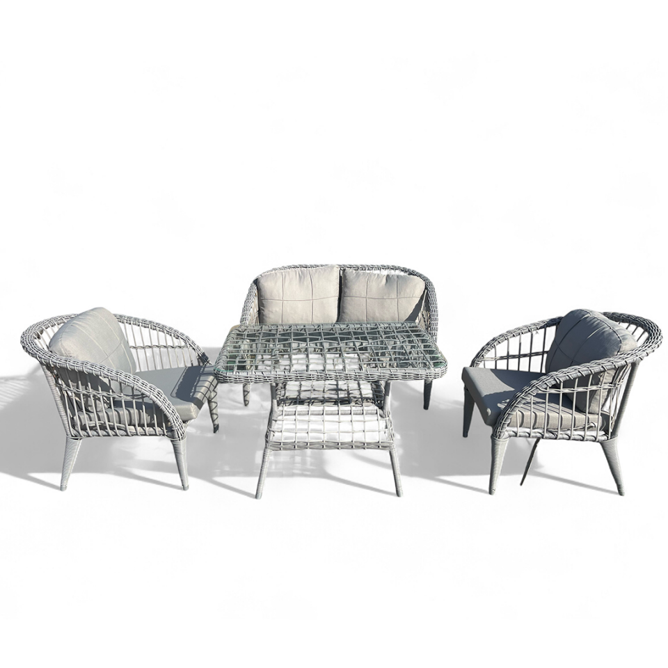 Adl Ecolux PETRA 2-1-1 Bahçe Balkon Rattan Oturma Grubu