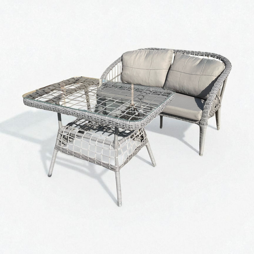 Adl Ecolux PETRA 2-1-1 Bahçe Balkon Rattan Oturma Grubu