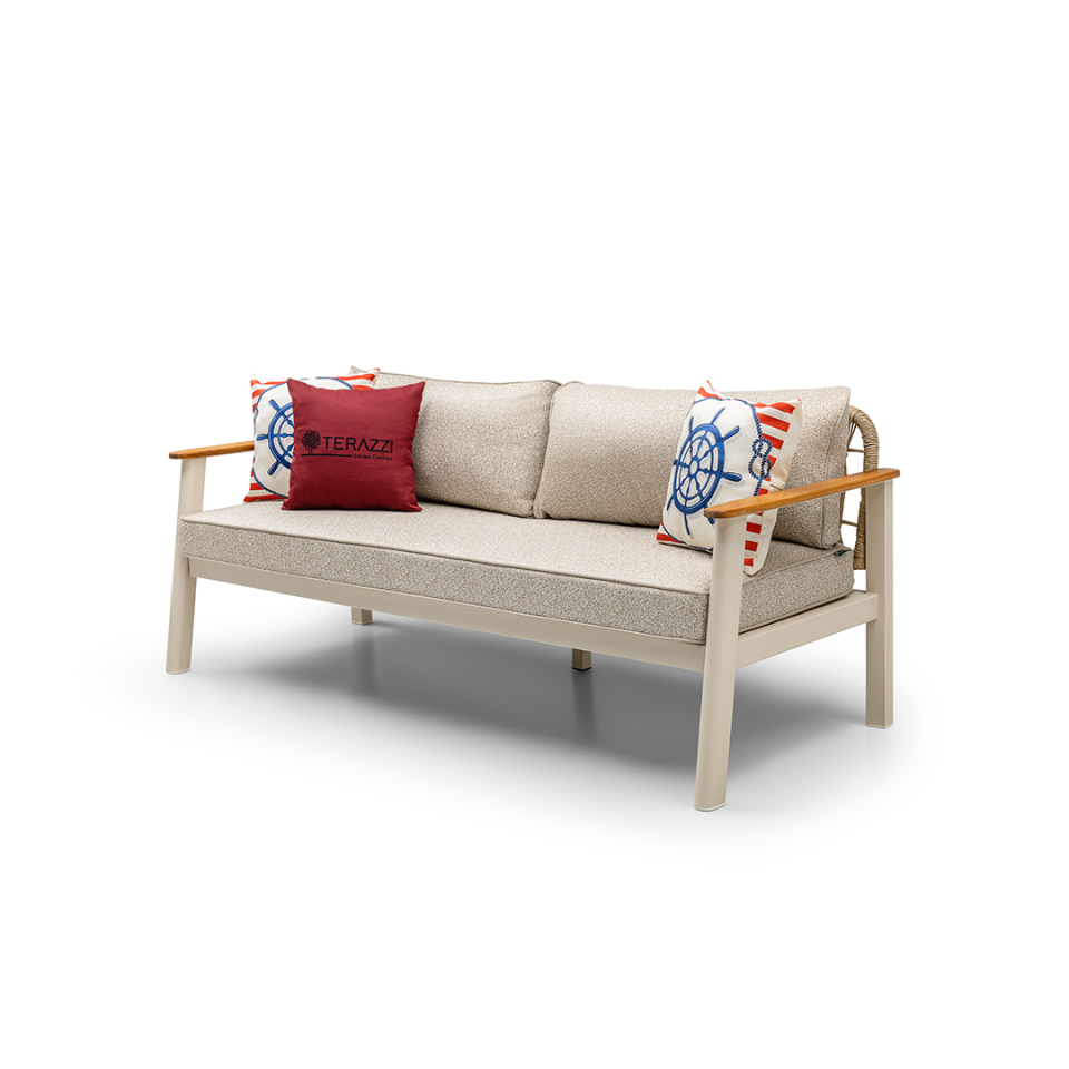 Ecolux ONYX 3-1-1 Alüminyum Bahçe Balkon Oturma Grubu