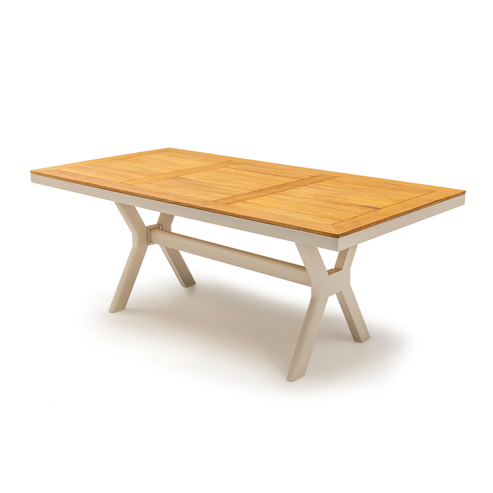 Ecolux ONYX 6KişiIik İroko Bahçe ve Balkon Masa Takımı