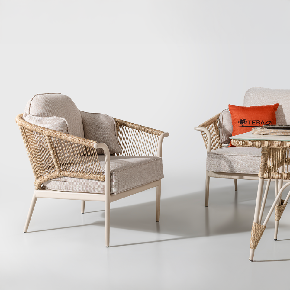 Ecolux AQUA 3-1-1 Alüminyum Bahçe Balkon Oturma Grubu