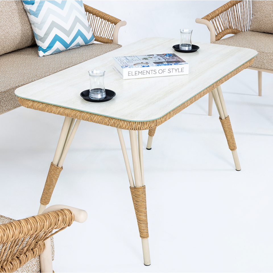 Ecolux AQUA MIDI 3-1-1 Alüminyum Bahçe Balkon Oturma Grubu