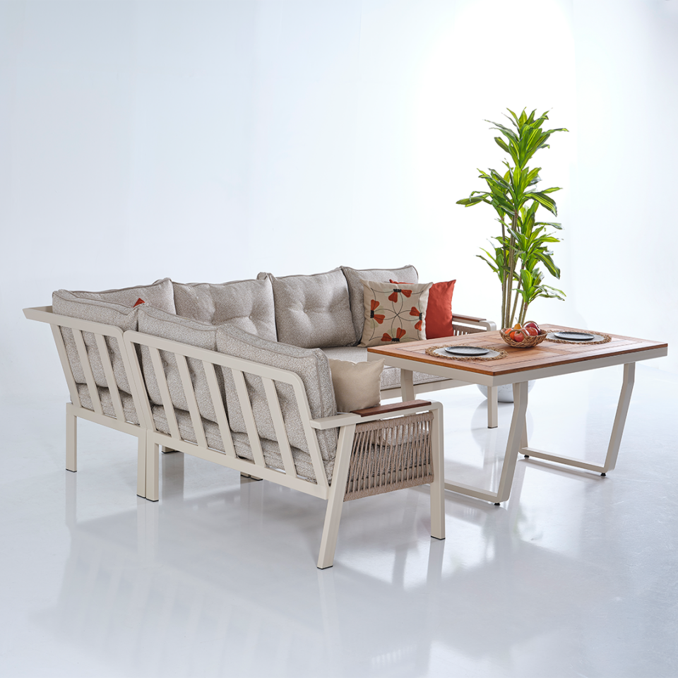 Ecolux ARTEMİS Plus Alüminyum Bahçe Balkon Köşe Takımı