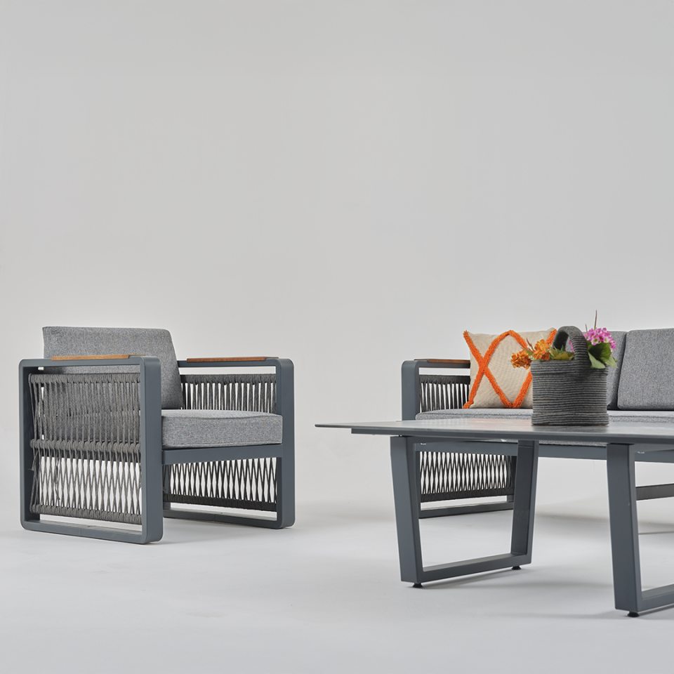 Ecolux ARGOS 3-1-1 Alüminyum Bahçe Balkon Oturma Grubu