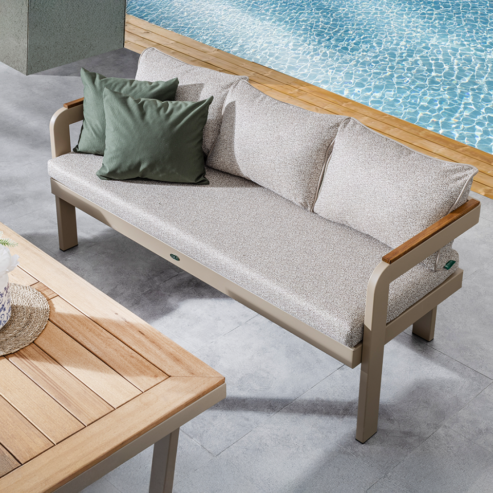 Ecolux ATLANTİS MIDI 3-1-1 Alüminyum Bahçe Balkon Oturma Grubu