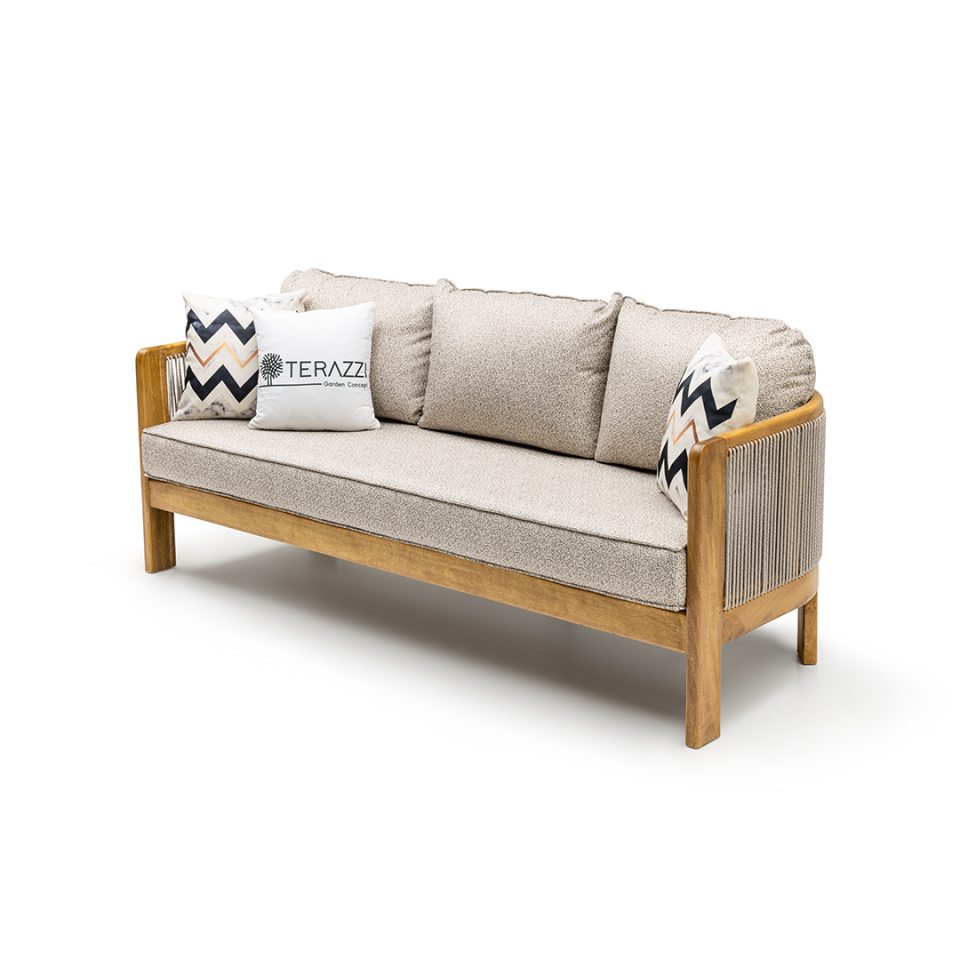 Ecolux ARES 3-1-1 Ireko Wood Bahçe Balkon Oturma Grubu