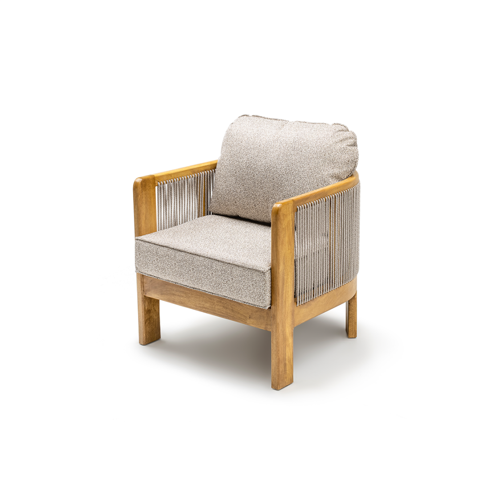 Ecolux ARES 3-1-1 Ireko Wood Bahçe Balkon Oturma Grubu