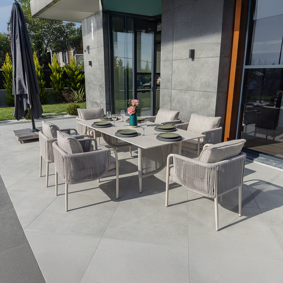 Ecolux ELEGANCE Alüminyum Bahçe Balkon Masa Takımı