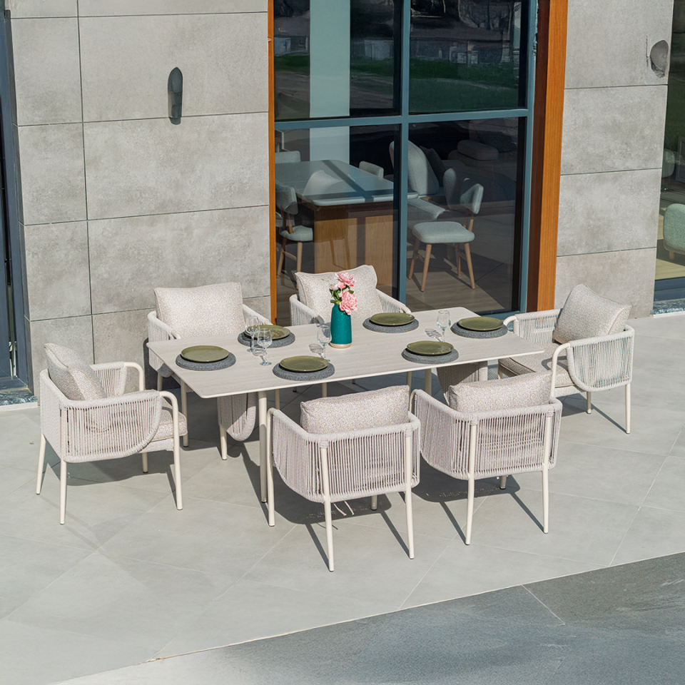 Ecolux ELEGANCE Alüminyum Bahçe Balkon Masa Takımı