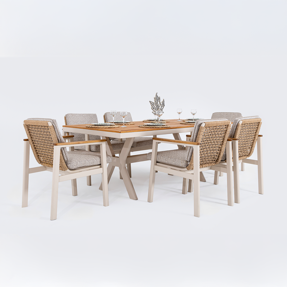 Ecolux ASTORİA Alüminyum Bahçe Balkon Masa Takımı