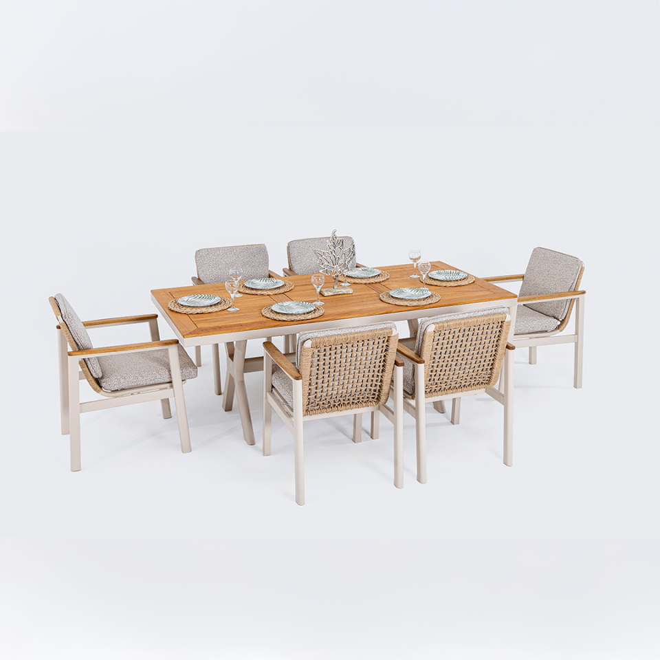 Ecolux ASTORİA Alüminyum Bahçe Balkon Masa Takımı