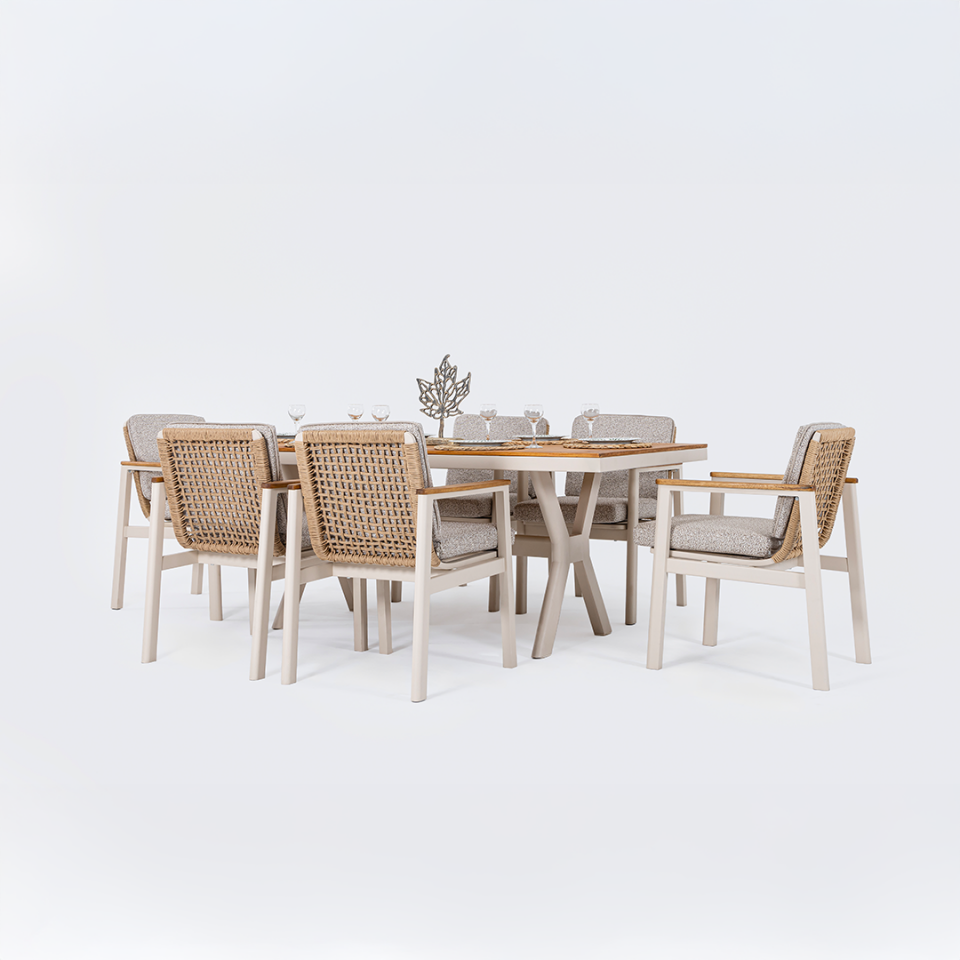 Ecolux ASTORİA Alüminyum Bahçe Balkon Masa Takımı