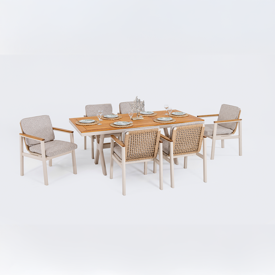 Ecolux ASTORİA Alüminyum Bahçe Balkon Masa Takımı