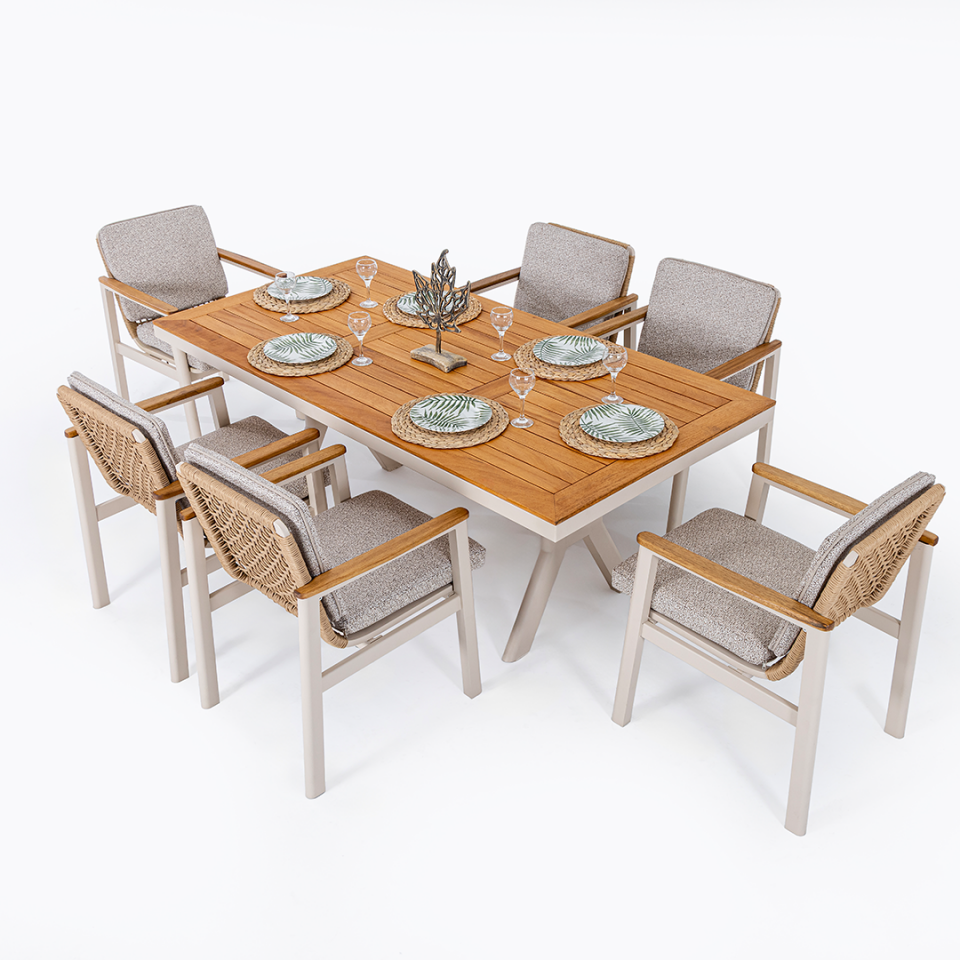 Ecolux ASTORİA Alüminyum Bahçe Balkon Masa Takımı