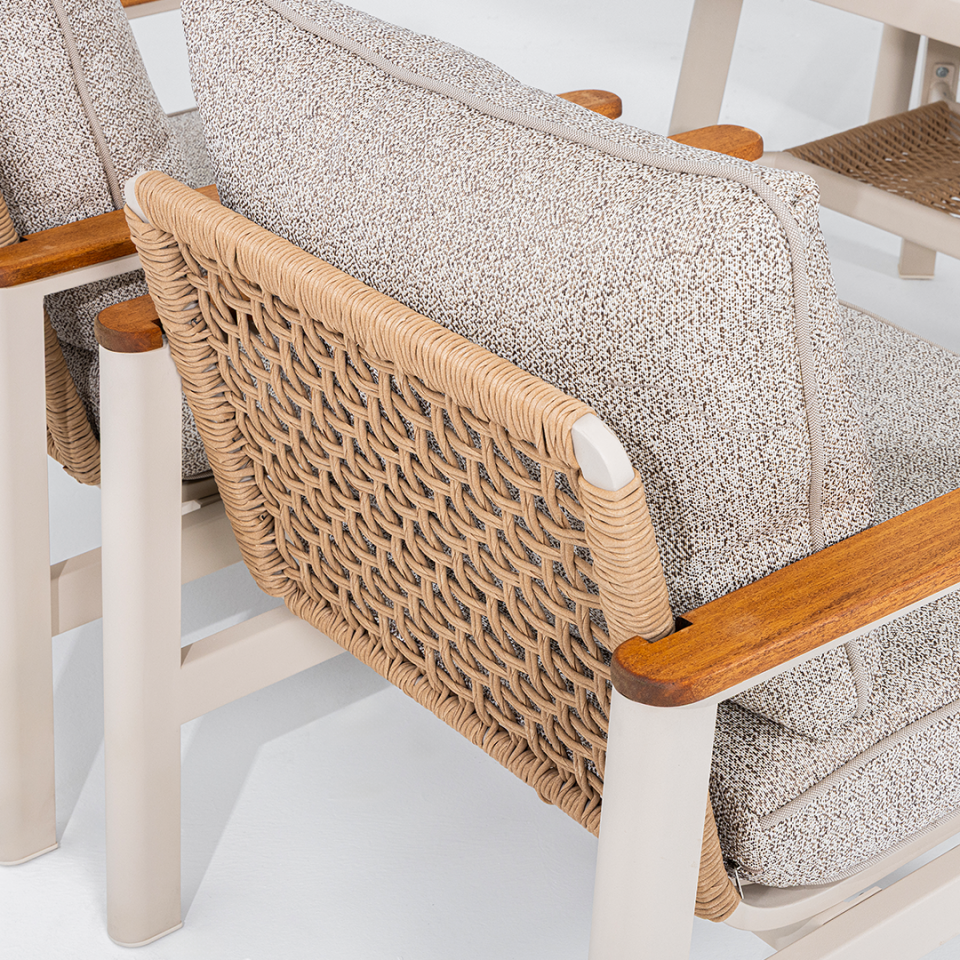 Ecolux ASTORİA 3-1-1 Alüminyum Bahçe Balkon Oturma Grubu