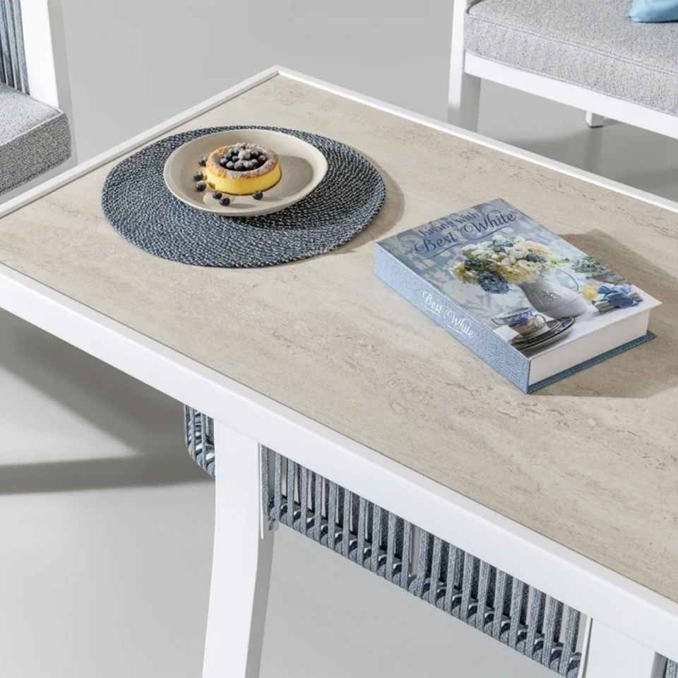 Ecolux MARİNA MIDI 3-1-1 Alüminyum Bahçe Balkon Oturma Grubu