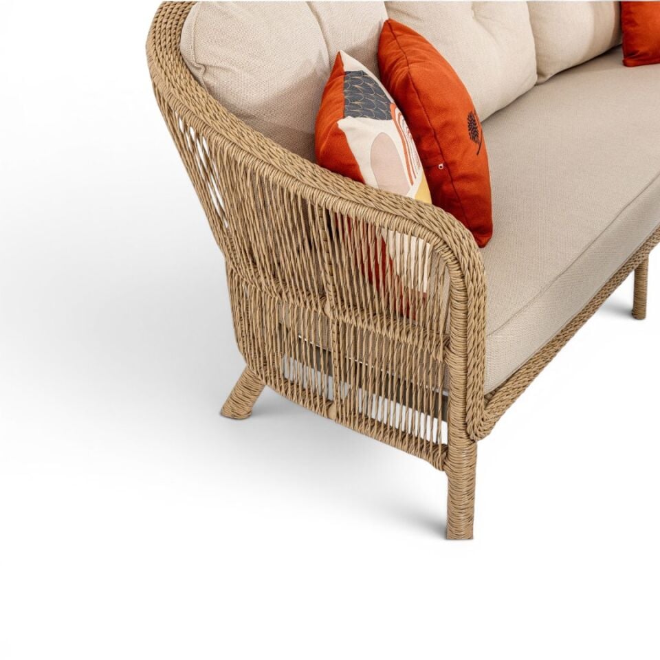 Ecolux LUCCA Bahçe Balkon Rattan Oturma Grubu