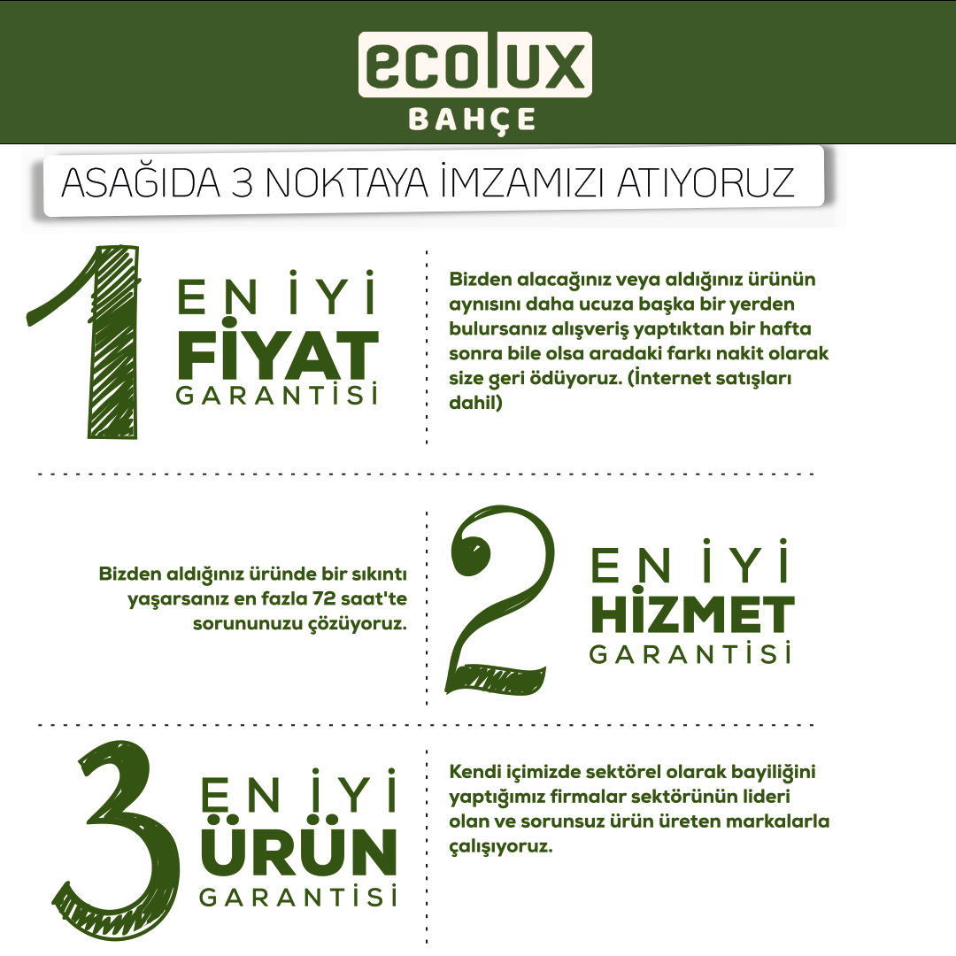 Ecolux Bahçe Olarak Manıfestomuz ! 